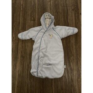 Vintage McBaby Hooded Snowsuit 0-3 Months Baby Boy‎ Airplanes Car seat Opening